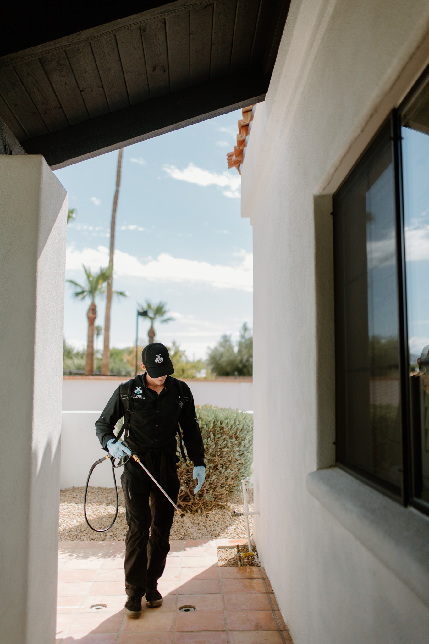 Zona technician at home